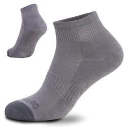 Chaussettes basses Pentagon Low Cut coton biologique peign&eacute; - Gris loup / 39-41