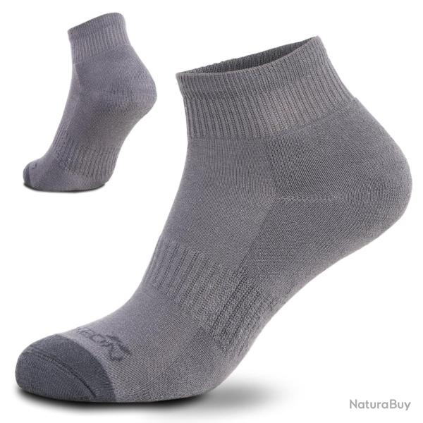Chaussettes basses Pentagon Low Cut coton biologique peign� - Gris loup / 42-44