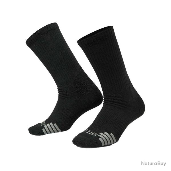 Chaussettes Duty Ready Plus Crew 5.11 Tactical 31 % �lasthanne - Noir / M