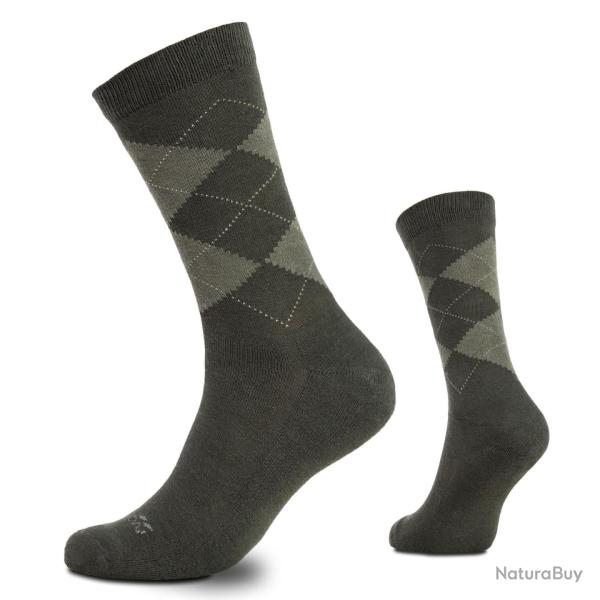 Chaussettes Pentagon Phineas en coton biologique 80 % - Vert olive / 39-41
