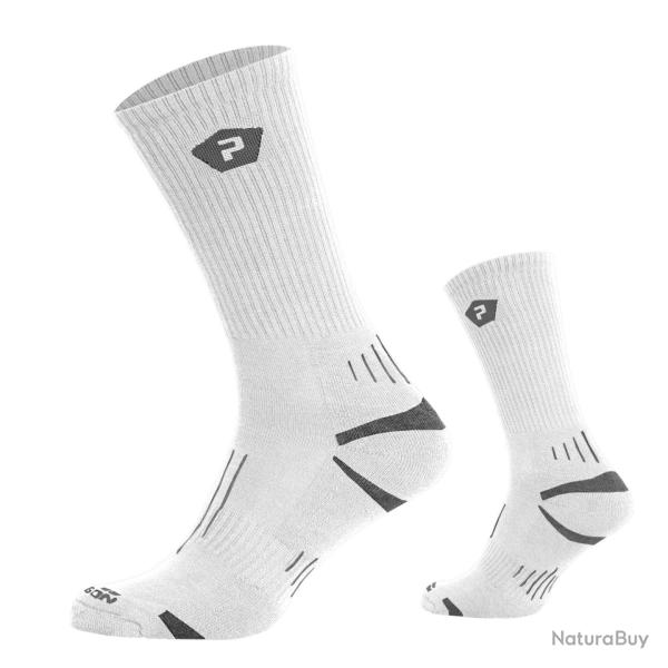 Chaussettes techniques Pentagon Iris Coolmax mi-hautes - Blanc / 39 - 41 EU