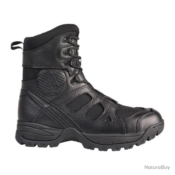 Chaussures de combat Ares SAS 8.0 � glissi�re lat�rale cuir - Noir / 41
