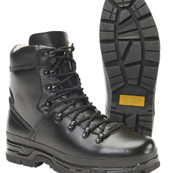 Chaussures de montagne Brandit BW cuir 8 oeillets pare-pierres - Noir / 39 EU