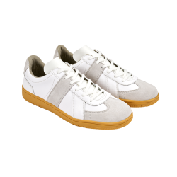 Chaussures de sport Brandit BW cuir de bovin bout en velours - Blanc / 40 EU
