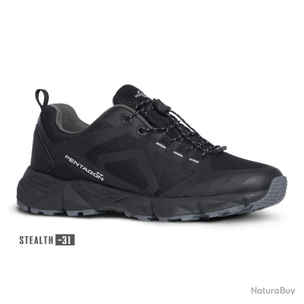 Chaussures de trekking Pentagon Kion WP polyester ripstop - Noir furtif / 41