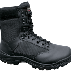 Chaussures tactiques Brandit 9 oeillets cuir et nylon isolation - Noir / 47 EU