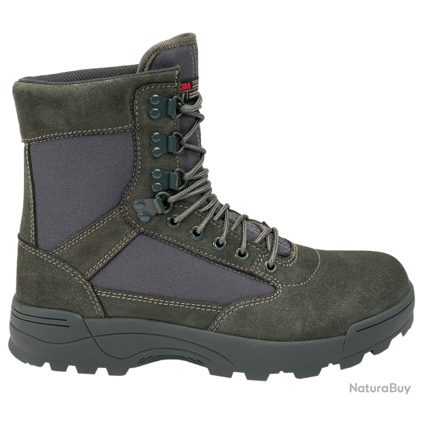 Chaussures tactiques Brandit 9 oeillets cuir et nylon isolation - Anthracite / 40 EU