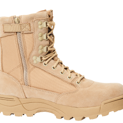 Chaussures tactiques Brandit cuir et nylon glissi&egrave;re lat&eacute;rale - Camel / 41 EU
