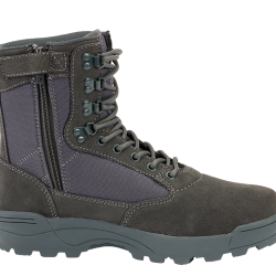 Chaussures tactiques Brandit cuir et nylon glissi&egrave;re lat&eacute;rale - Anthracite / 41 EU
