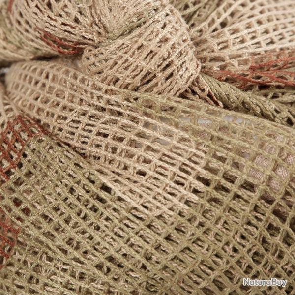 Ch�che filet Ares en r�sille polycoton, foulard et filet - Desert Camo