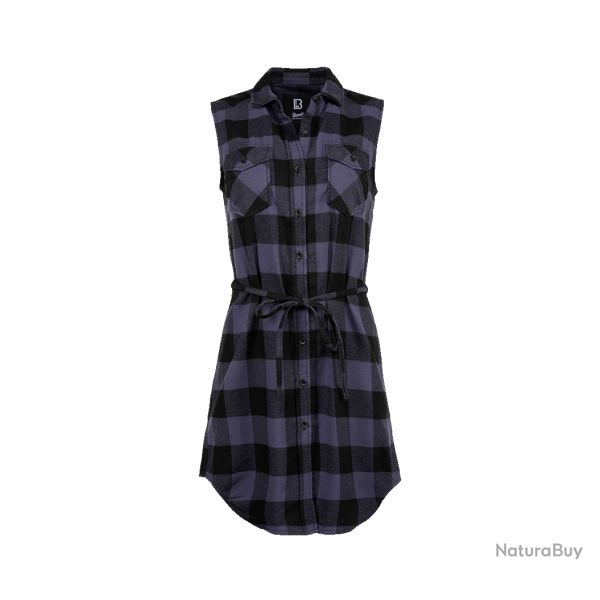 Chemise Brandit Gracey coupe femme � carreaux - Noir / Gris / S