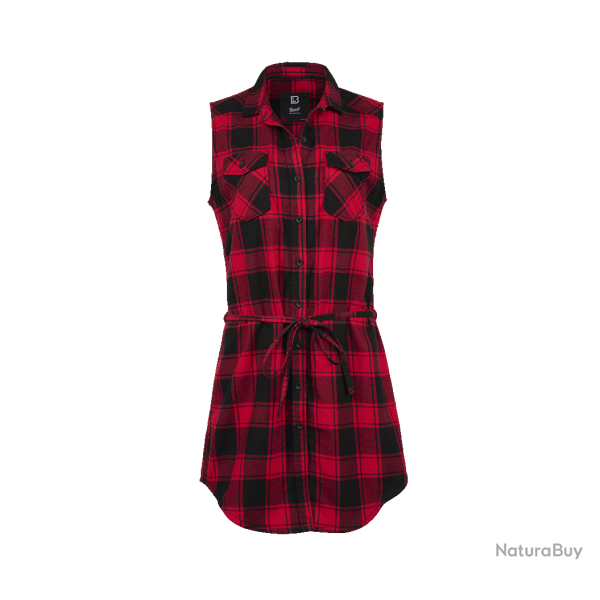 Chemise Brandit Gracey coupe femme � carreaux - Rouge / Noir / 2XL