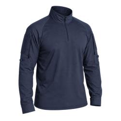 Chemise de combat OPEX type UBAS polyester &eacute;lasthanne coudes - Bleu marine / S
