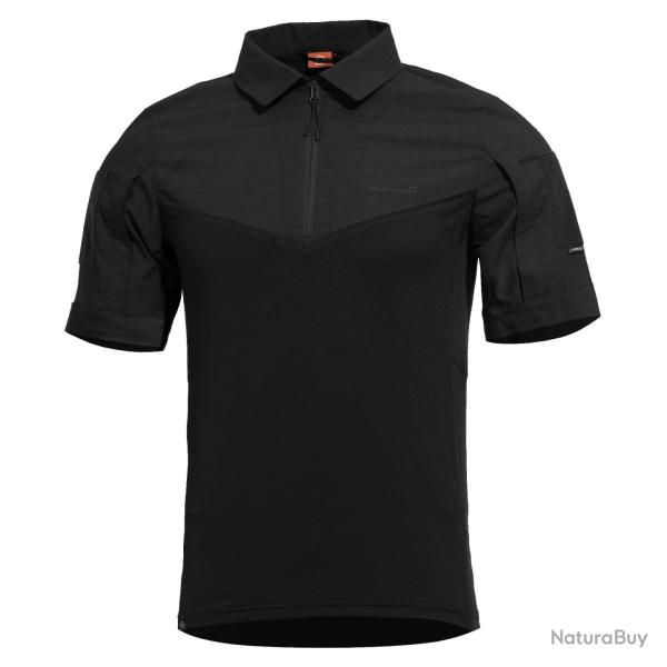 Chemise de combat Pentagon Ranger manches courtes ripstop - Noir / L