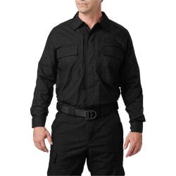 Chemise de service Flex-Tac TDU RP 5.11 Tactical &agrave; poches - Noir / S / Regular
