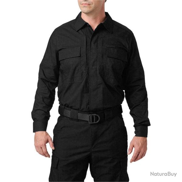 Chemise de service Flex-Tac TDU RP 5.11 Tactical � poches - Noir / S / Regular