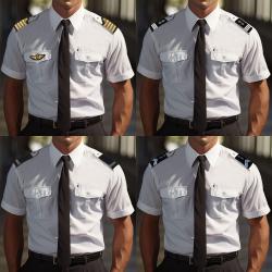 Chemise de service pilote manches courtes polycoton 60/40 - Autre / S
