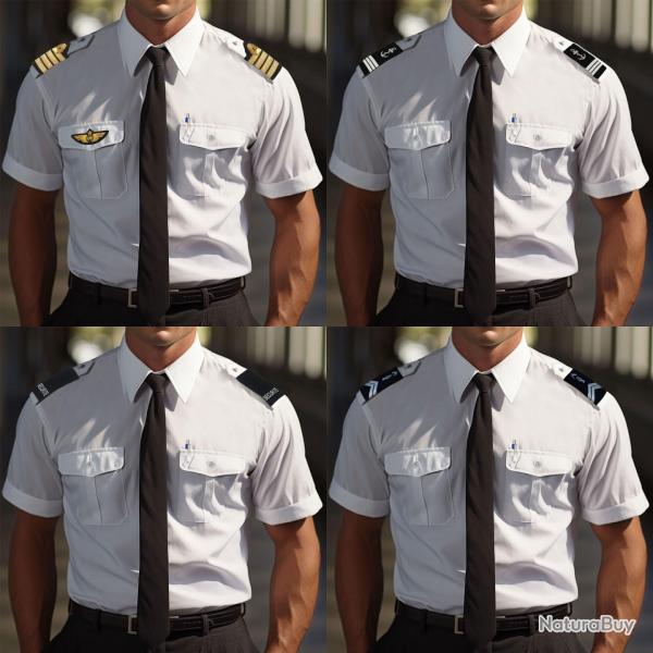 Chemise de service pilote manches courtes polycoton 60/40 - Autre / S