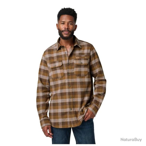 Chemise Lester Flannel 5.11 Tactical en coton �pais � patte - Dark Earth Check / 2XL