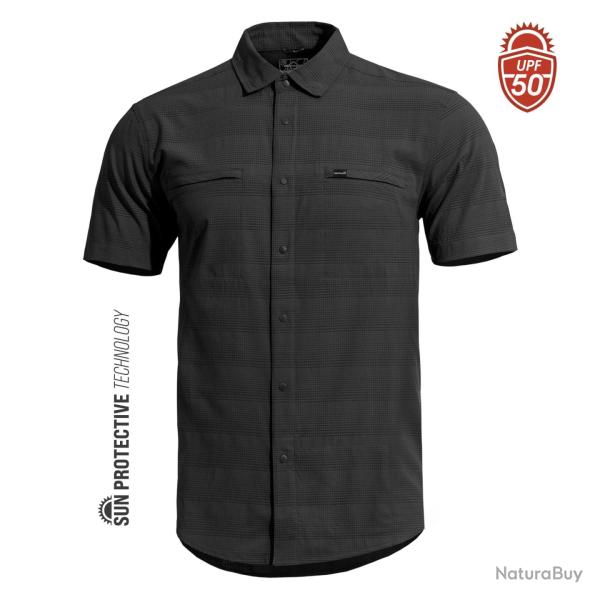 Chemise Pentagon Ripple anti-UV UPF 50+ norme EN 13758-1 180 g - Noir / M