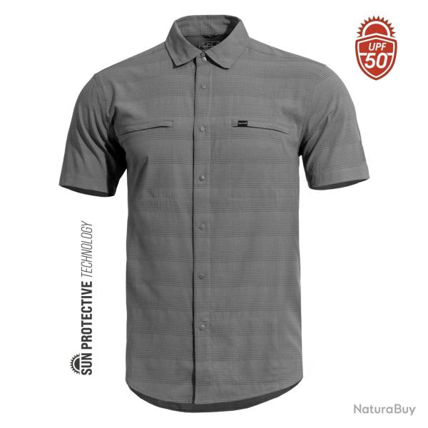Chemise Pentagon Ripple anti-UV UPF 50+ norme EN 13758-1 180 g - Gris loup / L