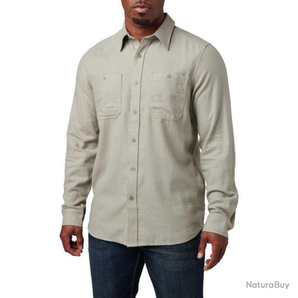 Chemise Victor 5.11 Tactical chambray extensible patte - Grey Blue Dk Wash / S / Regular