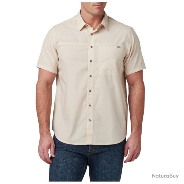 Chemise Wyatt 5.11 Tactical manches courtes popeline patte - Sand Dune / M