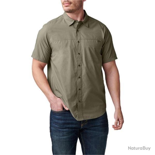 Chemise Wyatt 5.11 Tactical manches courtes popeline patte - Vert sauge / S