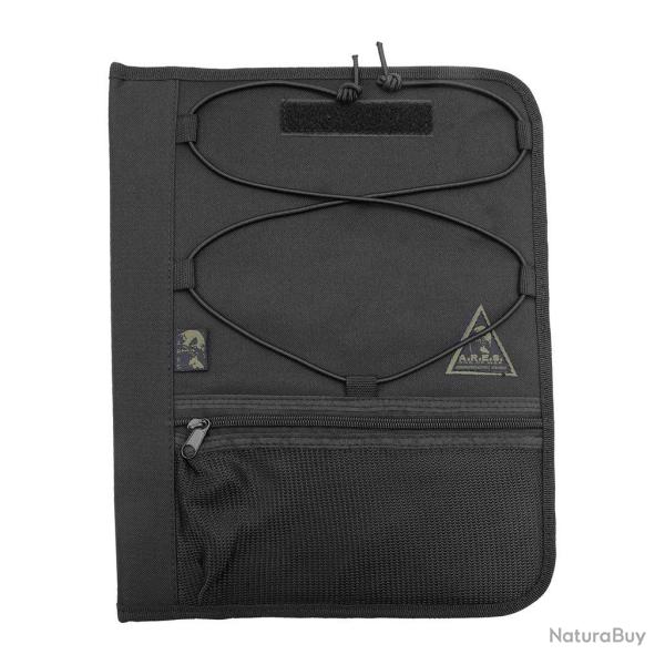 Classeur porte-documents A4 Ares � anneaux avec �lastique - Noir
