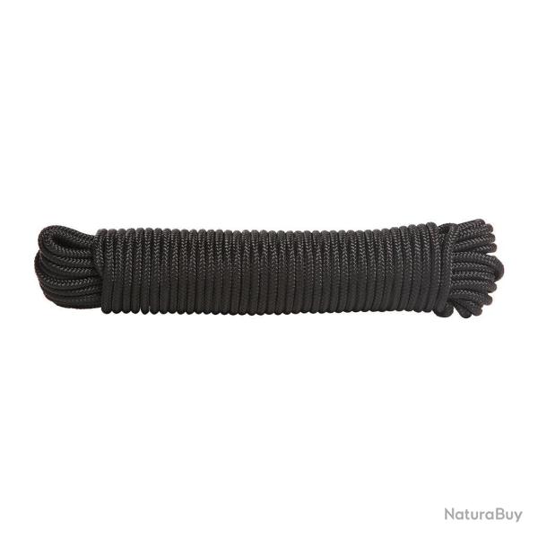 Corde commando Ares 100% nylon longueur 15 m�tres pour bivouac - Noir / 9MM