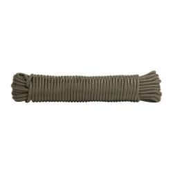 Corde commando Ares 100% nylon longueur 15 m&egrave;tres pour bivouac - Vert / 5MM