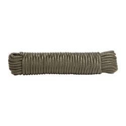 Corde commando Ares 100% nylon longueur 15 m&egrave;tres pour bivouac - Vert arm&eacute;e / 7MM
