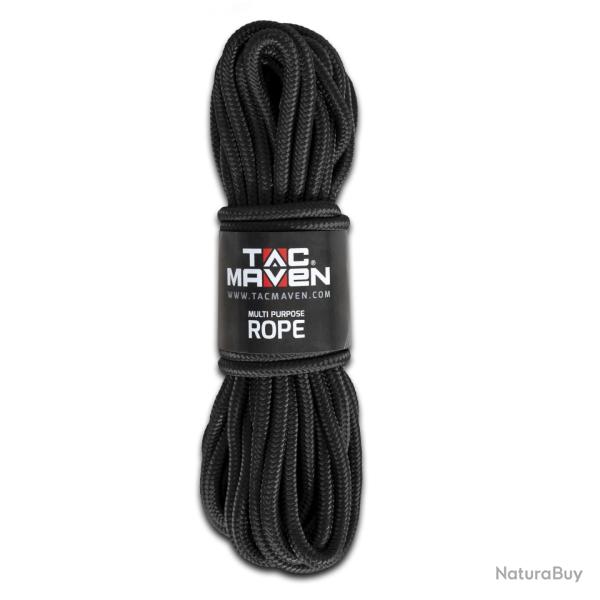 Corde multi-usage Tac Maven en polypropyl�ne diam�tre 10 mm - Noir / Taille unique