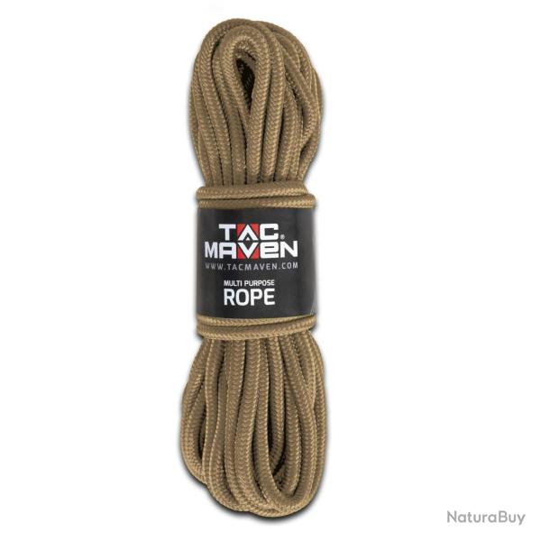 Corde multi-usage Tac Maven en polypropyl�ne diam�tre 10 mm - Coyote / Taille unique