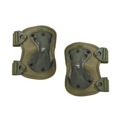 Coudi&egrave;res tactiques Tac Maven Tibia &agrave; coque TPU souple - Vert olive
