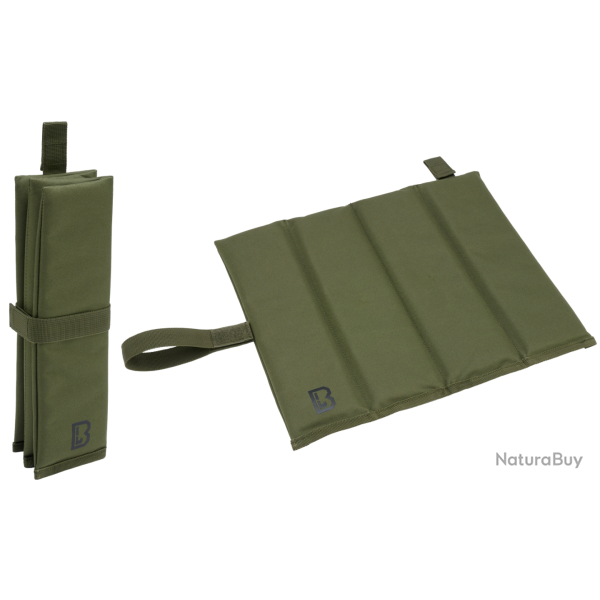 Coussin d'assise pliable Brandit Sit Mat 31 x 9 x 6 cm - Vert olive