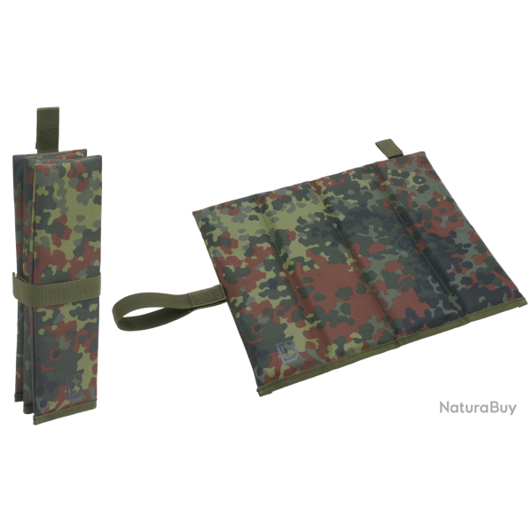 Coussin d'assise pliable Brandit Sit Mat 31 x 9 x 6 cm - Flecktarn