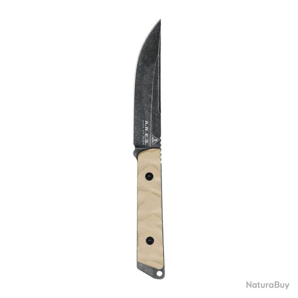 Couteau � lame fixe Ares Akuso Tanto manche G10 - Autre