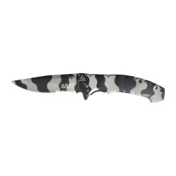 Couteau pliant Ares Black Bee manche aluminium - Noir
