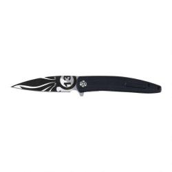 Couteau pliant Ares L&eacute;gion &eacute;trang&egrave;re lame 8Cr14MoV 57 HRC - Noir / 13eme DBLE