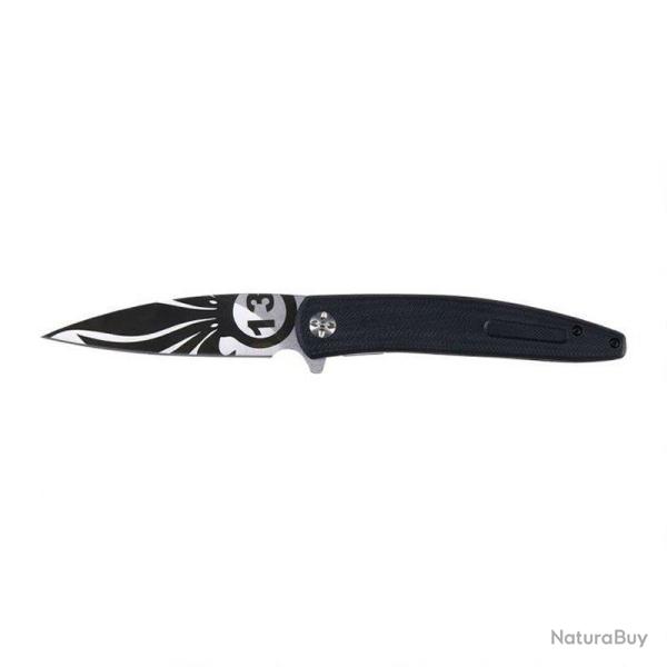 Couteau pliant Ares L�gion �trang�re lame 8Cr14MoV 57 HRC - Noir / 13eme DBLE