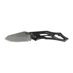 Couteau pliant Ares Mini Dague Black Series manche m&eacute;tal - Noir