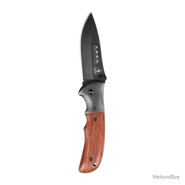 Couteau pliant Ares Raw Hunt manche bois exotique - Autre