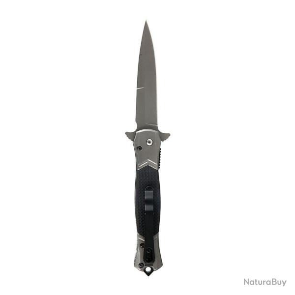 Couteau pliant Ares SAS-Force lame 9 cm � ouverture assist�e - Noir
