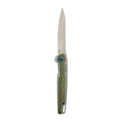 Couteau pliant Ares Strix lame de 8,5 cm livr&eacute; avec sa - Kaki