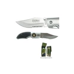 Couteau pliant OPEX Rangers insigne L&eacute;gion manche aluminium - Camouflage