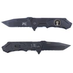 Couteau pliant Patrol Equipement Survival Gendarmerie - Noir / GD D&Eacute;PARTEMENTALE