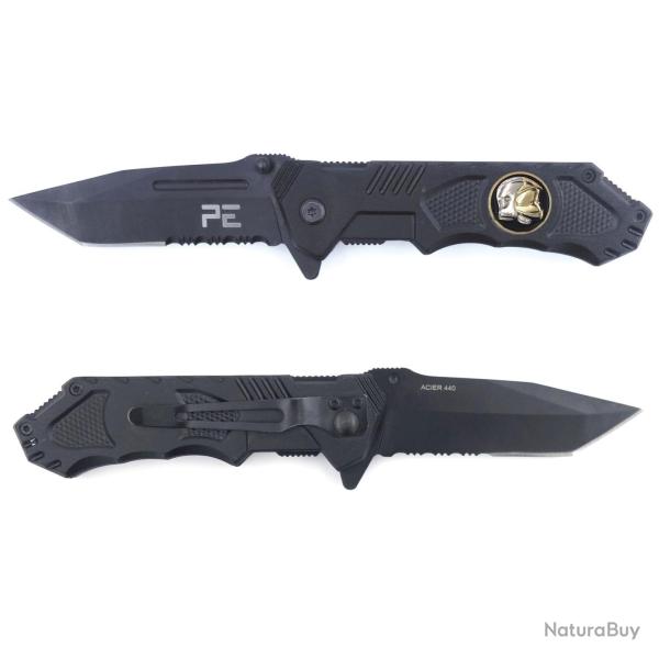 Couteau pliant Survival Sapeurs-Pompiers - Noir