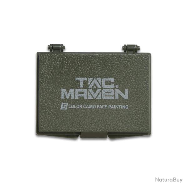 Cr�me de camouflage Tac Maven 5 teintes en bo�tier �tanche - Woodland / Taille unique