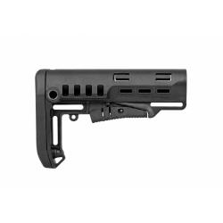 Crosse t&eacute;lescopique DLG Tactical Commercial Spec 264 g plaque - Noir